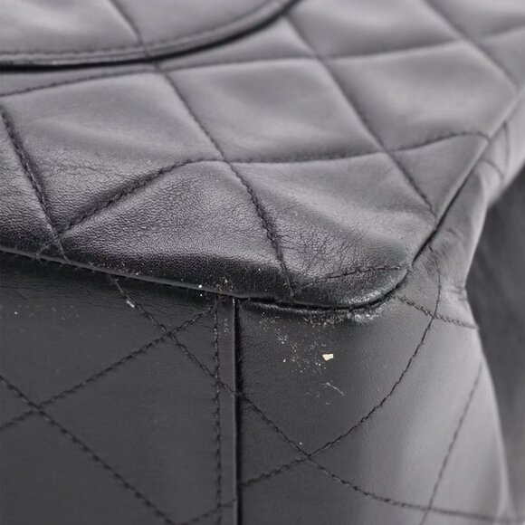 Chanel Black Vintage Classic Jumbo XL Maxi Flap Shoulder Bag - Picture 12 of 12